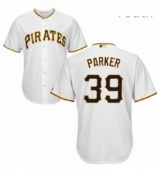 Youth Majestic Pittsburgh Pirates 39 Dave Parker Replica White Home Cool Base MLB Jersey
