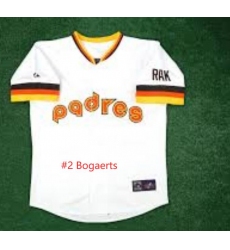 Men San Diego Padres 2 Xander Bogaerts Cooperstown Collection White Baseball Jersey