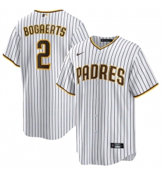 Men San Diego Padres 2 Xander Bogaerts White Cool Base Stitched Baseball Jersey