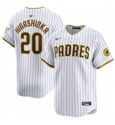 Men San Diego Padres 20 Kyle Higashioka White 2024 Home Limited Stitched Baseball Jersey