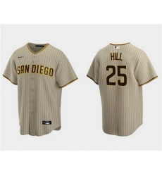 Men San Diego Padres 25 Tim Hill Tan Cool Base Stitched Jersey