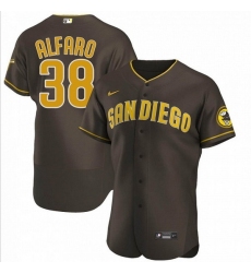 Men San Diego Padres 38 Jorge Alfaro Brown Flex Base Stitched Baseball Jersey
