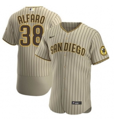 Men San Diego Padres 38 Jorge Alfaro Tan Flex Base Stitched Baseball Jersey