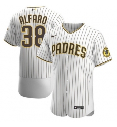 Men San Diego Padres 38 Jorge Alfaro White Flex Base Stitched Baseball Jersey