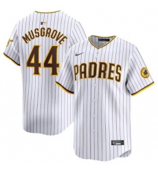 Men San Diego Padres 44 Joe Musgrove White 2024 Home Limited Stitched Baseball Jersey