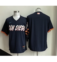 Men San Diego Padres Blank Obsidian 2026 City Connect Stadium Stitched Baseball Jersey