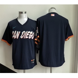 Men San Diego Padres Blank Obsidian 2026 City Connect Stadium Stitched Baseball Jersey