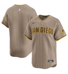 Men San Diego Padres Blank Tan 2024 Alternate Limited Stitched Baseball Jersey