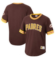 Men San Diego Padres Brown Pull Over Jersey