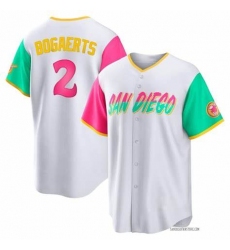 Men San Diego Padres Xander Bogaerts #2 2022 City Connect Stitched Baseball Jersey