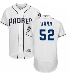 Mens Majestic San Diego Padres 52 Brad Hand White Flexbase Authentic Collection MLB Jersey