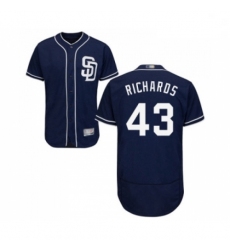 Mens San Diego Padres 43 Garrett Richards Navy Blue Alternate Flex Base Authentic Collection MLB Jersey