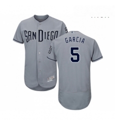 Mens San Diego Padres 5 Greg Garcia Authentic Grey Road Cool Base Baseball Jersey 