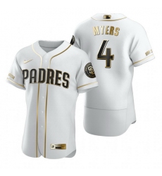 San Diego Padres 4 Wil Myers White Nike Mens Authentic Golden Edition MLB Jersey