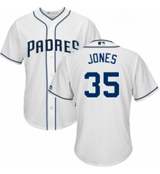 Youth Majestic San Diego Padres 35 Randy Jones Authentic White Home Cool Base MLB Jersey