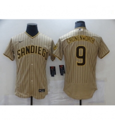 Youth Nike San Diego Padres 9 Jake Cronenworth Sand Brown 2021 Road Player Jersey