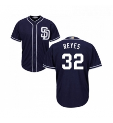 Youth San Diego Padres 32 Franmil Reyes Replica Navy Blue Alternate 1 Cool Base Baseball Jersey 
