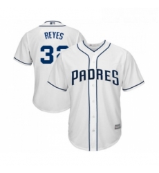 Youth San Diego Padres 32 Franmil Reyes Replica White Home Cool Base Baseball Jersey 