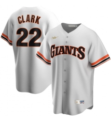 Men San Francisco Giants 22 Will Clark Nike Home Cooperstown Collection Player MLB Jersey White