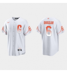 Men San Francisco Giants 6 Steven Duggar Men 2021 City Connect White Fan Version Jersey