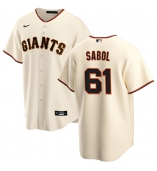 Men San Francisco Giants 61 Blake Sabol Cream Cool Base Stitched Baseball Jersey