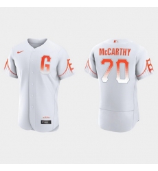 Men San Francisco Giants 70 Joe Mccarthy Men 2021 City Connect Authentic White Jersey
