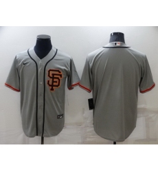 Men San Francisco Giants Blank Grey Cool Base Stitched jersey