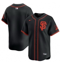 Men San Francisco Giants Blank Lee Black 2024 Alternate Limited Stitched Baseball Jersey