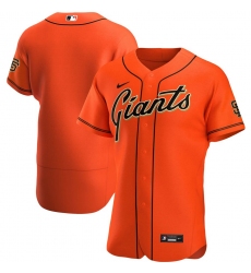 Men San Francisco Giants Men Nike Orange Alternate 2020 Flex Base Official Team MLB Jersey
