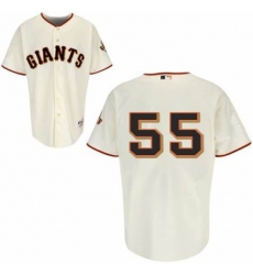 Men San Francisco Giants Tim Lincecum 55 White Stitched Cool Base MLB Jersey