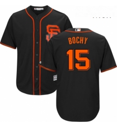 Mens Majestic San Francisco Giants 15 Bruce Bochy Replica Black Alternate Cool Base MLB Jersey