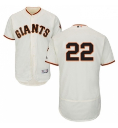 Mens Majestic San Francisco Giants 22 Andrew McCutchen Cream Home Flex Base Authentic Collection MLB Jersey