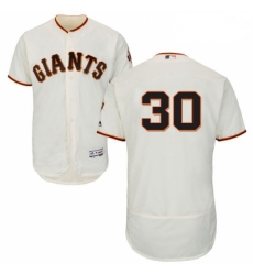 Mens Majestic San Francisco Giants 30 Orlando Cepeda Cream Home Flex Base Authentic Collection MLB Jersey