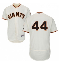 Mens Majestic San Francisco Giants 44 Willie McCovey Cream Home Flex Base Authentic Collection MLB Jersey