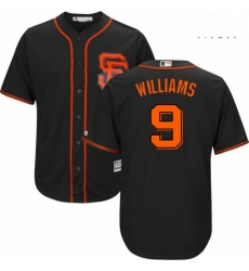 Mens Majestic San Francisco Giants 9 Matt Williams Replica Black Alternate Cool Base MLB Jersey