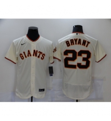 Men's Nike San Francisco Giants #23 Kobe Bryant Cream Elite Collection Jersey