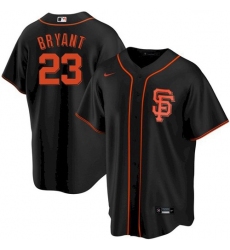 Men's San Francisco Giants #23 Kris Bryant Black Cool Base Nike Jersey