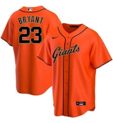 Men's San Francisco Giants #23 Kris Bryant Orange Cool Base Nike Jersey