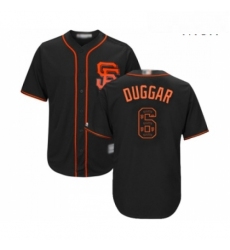 Mens San Francisco Giants 6 Steven Duggar Authentic Black Team Logo Fashion Cool Base Baseball Jersey 