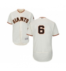 Mens San Francisco Giants 6 Steven Duggar Cream Home Flex Base Authentic Collection Baseball Jersey