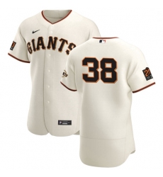 San Francisco Giants 38 Tyler Beede Men Nike Cream Home 2020 Authentic 20 at 24 Patch Player MLB Jersey