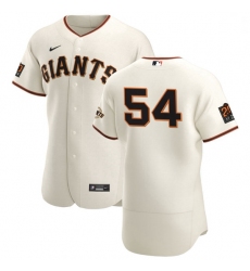 San Francisco Giants 54 Reyes Moronta Men Nike Cream Home 2020 Authentic 20 at 24 Patch Player MLB Jersey