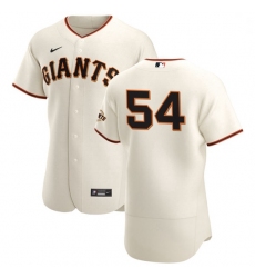 San Francisco Giants 54 Reyes Moronta Men Nike Cream Home 2020 Authentic Player MLB Jersey