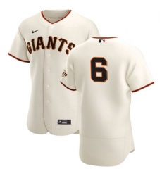 San Francisco Giants 6 Steven Duggar Men Nike Cream Home 2020 Authentic Player MLB Jersey