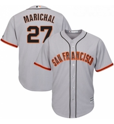 Youth Majestic San Francisco Giants 27 Juan Marichal Authentic Grey Road Cool Base MLB Jersey