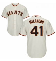 Youth Majestic San Francisco Giants 41 Mark Melancon Replica Cream Home Cool Base MLB Jersey