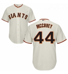 Youth Majestic San Francisco Giants 44 Willie McCovey Replica Cream Home Cool Base MLB Jersey