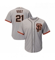 Youth San Francisco Giants 21 Stephen Vogt Replica Grey Road 2 Cool Base Baseball Jersey 