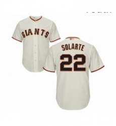 Youth San Francisco Giants 22 Yangervis Solarte Replica Cream Home Cool Base Baseball Jersey 