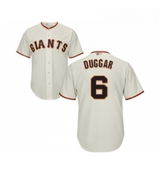 Youth San Francisco Giants 6 Steven Duggar Replica Cream Home Cool Base Baseball Jersey 
